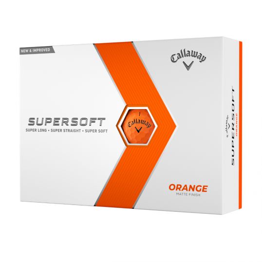 Supersoft Matte Orange Golf Balls 2024