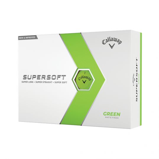 Supersoft Matte Green Golf Balls