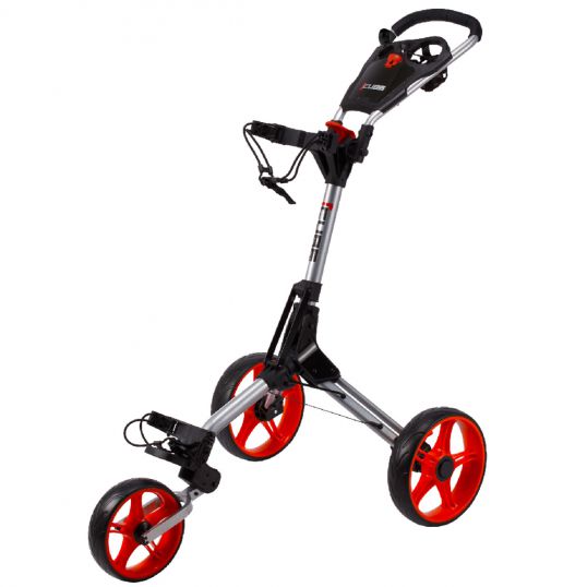 Cube One Click 3 Wheel Lightweight Trolley Silver/Red