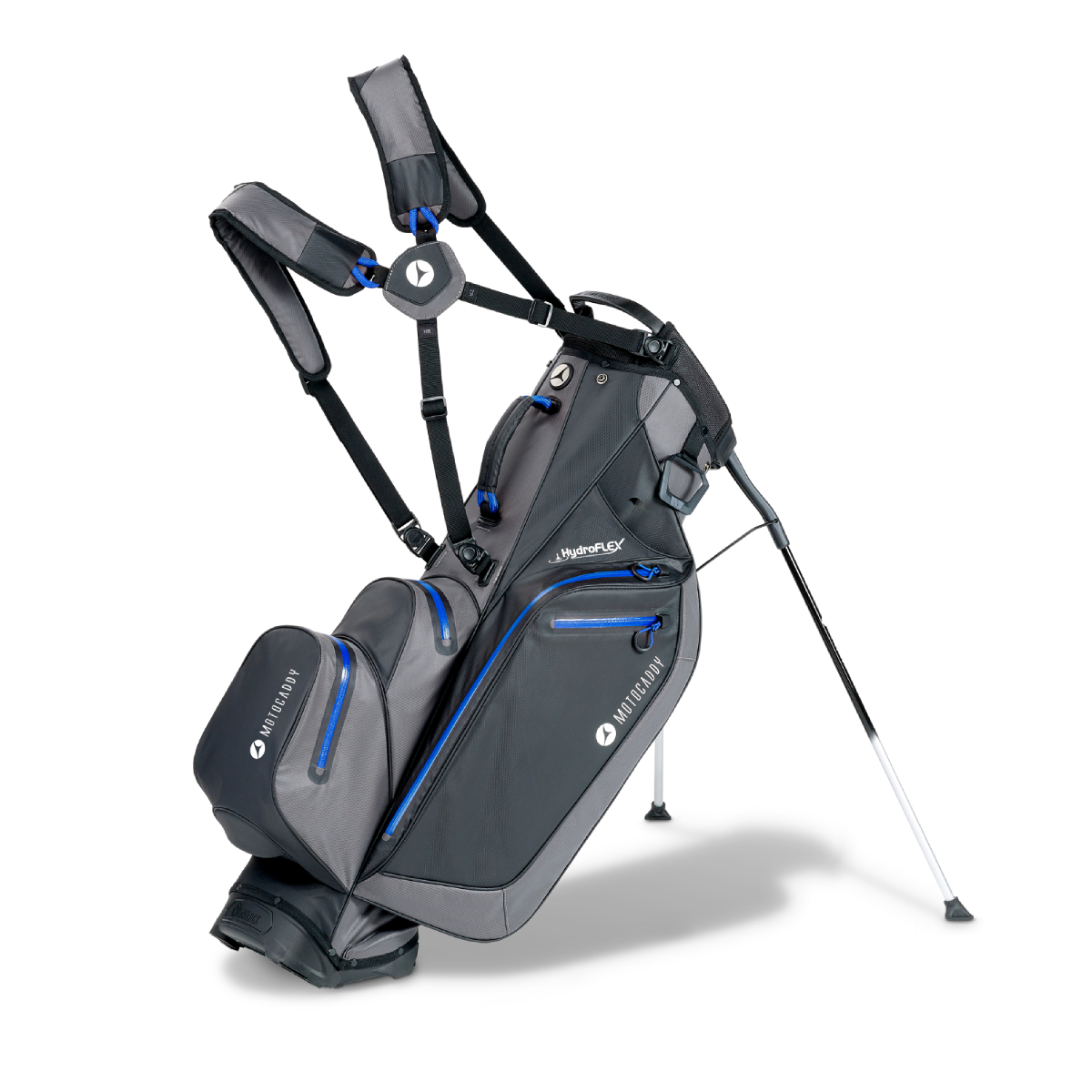 Product Image for MotoCaddy HydroFLEX Stand Bag Charcoal/Blue