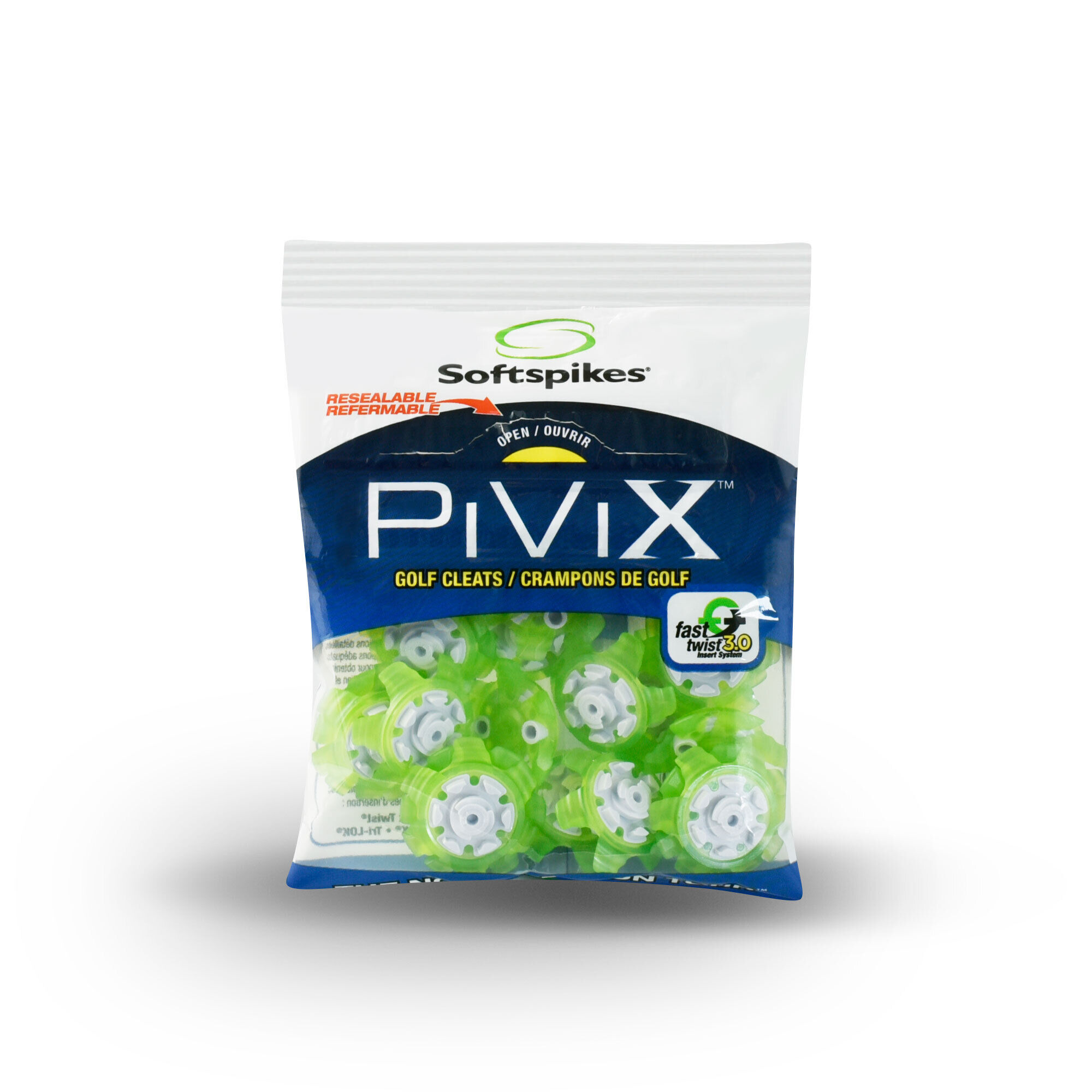 Softspikes Pivix Fast Twist 3.0 Lime White