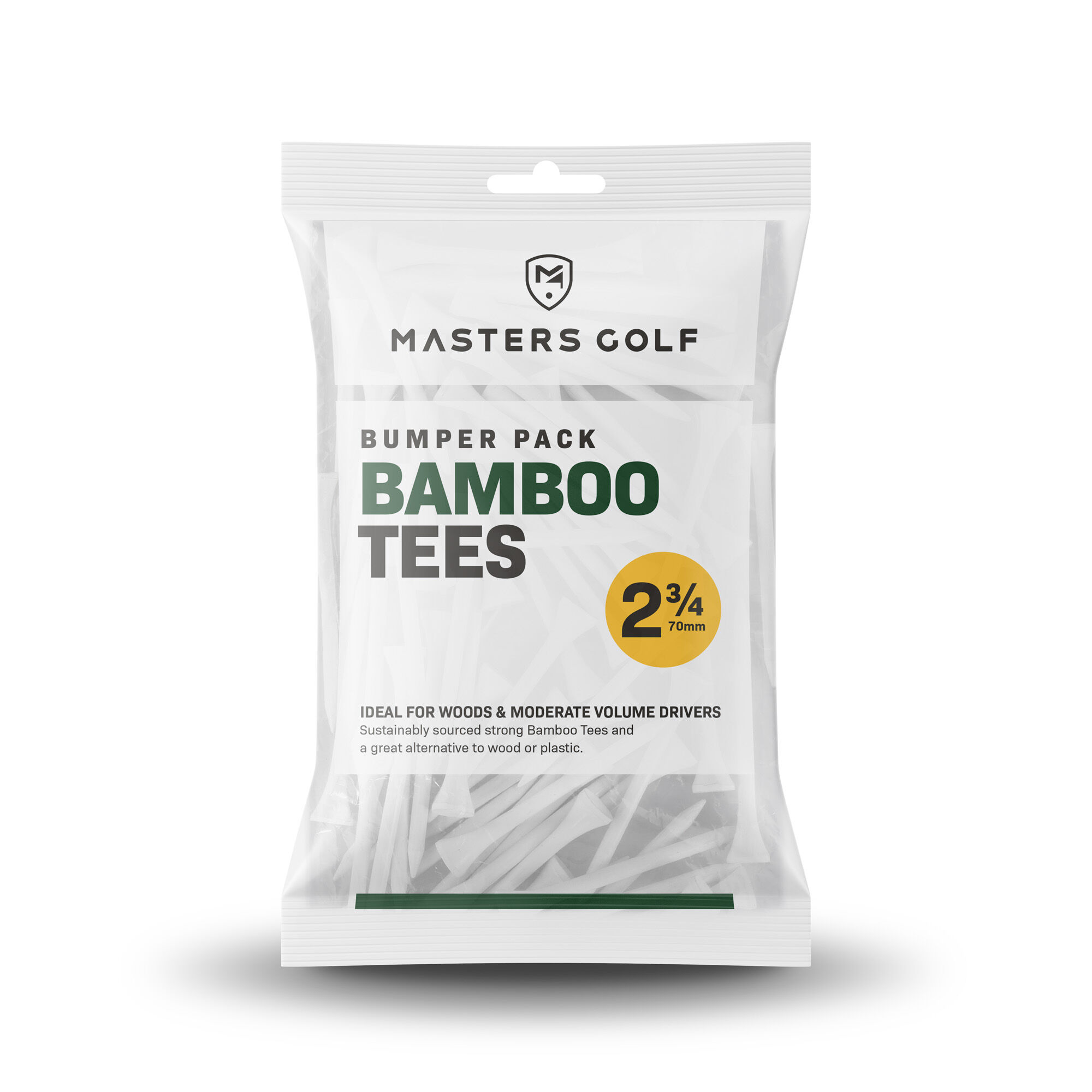 Product Image for Masters Bamboo Tees 2 3/4 Bumper Bag White Bag 110