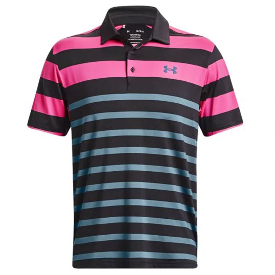 Playoff 3.0 Stripe Polo Black Mens Large Black