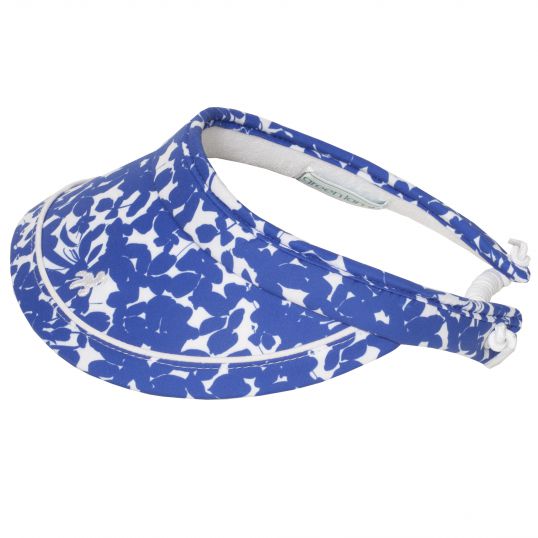 Mallory Printed Coil Visor Floral White Print