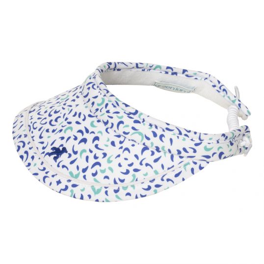 Mallory Printed Coil Visor Terrazzo Blue Print