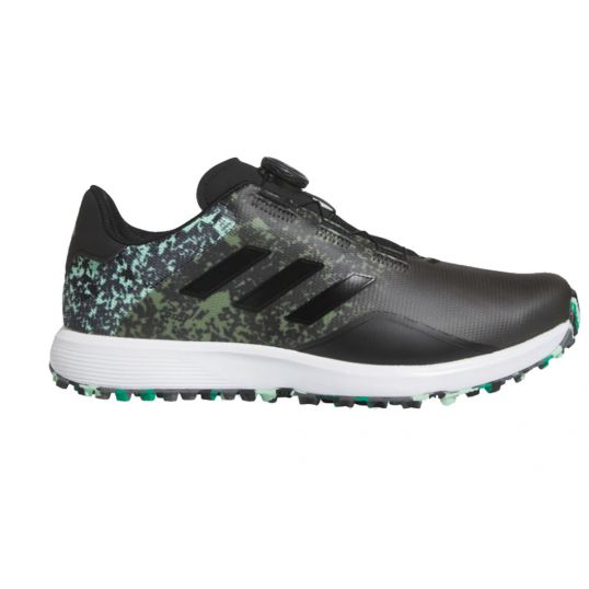 S2G SL BOA 23 Mens Golf Shoes Black/Black/Green