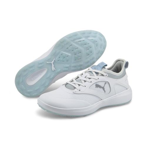 Ignite Malibu Ladies Golf Shoes White/Silver/Blue