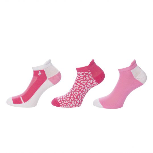 Patterened Socks 3 Pack Candy/Lipstick