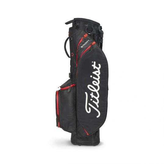 Players 4 StaDry Stand Bag Black/Black/Red