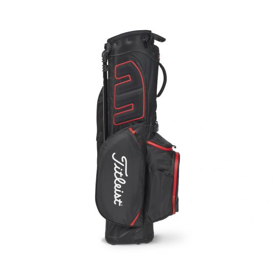 Players 4 StaDry Stand Bag Black/Black/Red