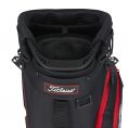 Players 4 Stand Bag Black/Black/Red