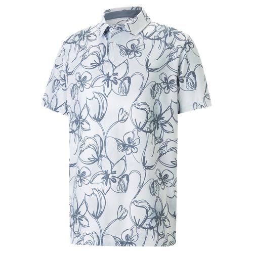 Cloudspun Stems Polo White/Blue