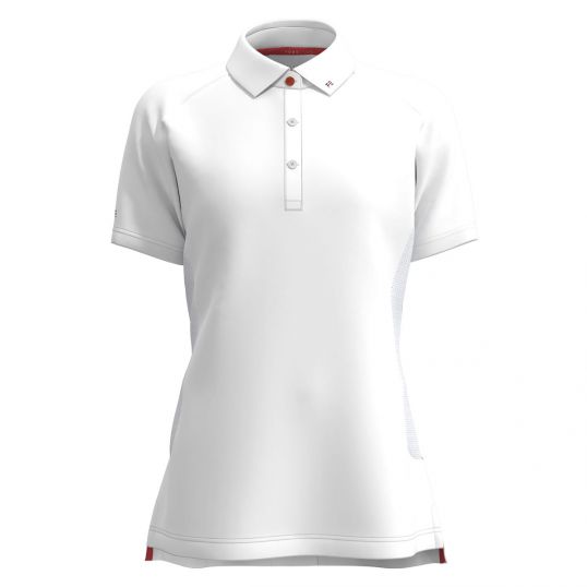 Batsford Ladies Button Polo White