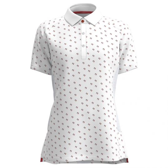 Varah Ladies Button Polo White