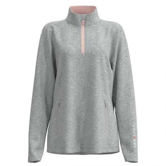 Moreton Ladies 1/4 Zip Sweater Grey