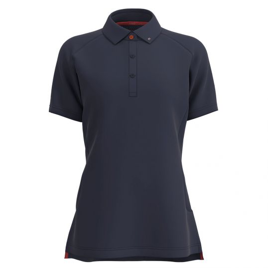 Batsford Ladies Button Polo Navy