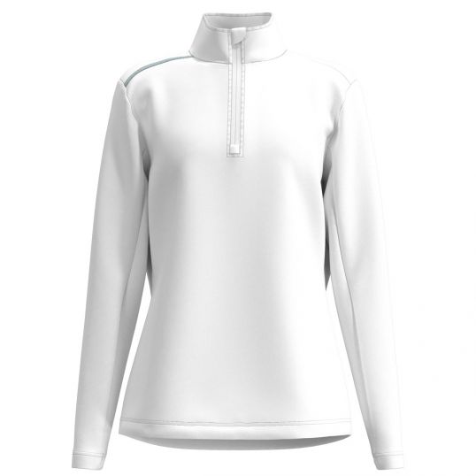 Broadway Ladies 1/4 Zip Layer White