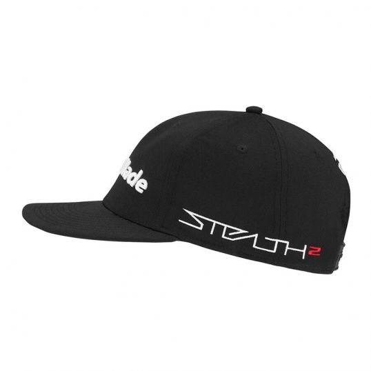 Tour Flatbill Hat Mens Adjustable Black