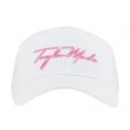 Ladies Script Golf Hat Ladies Adjustable White/Pink