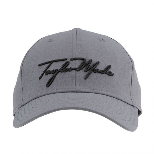 TaylorMade Script Seeker Hat Mens Adjustable Grey | Headwear at JamGolf