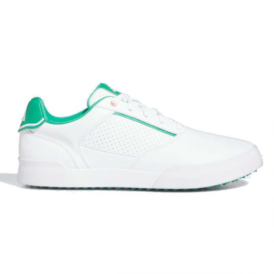 Retrocross Mens Golf Shoes White/Green/White