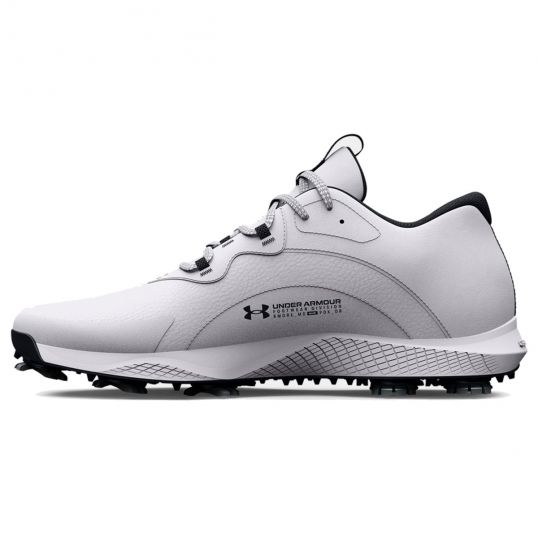 Charged Draw 2 Wide Mens Golf Shoes White