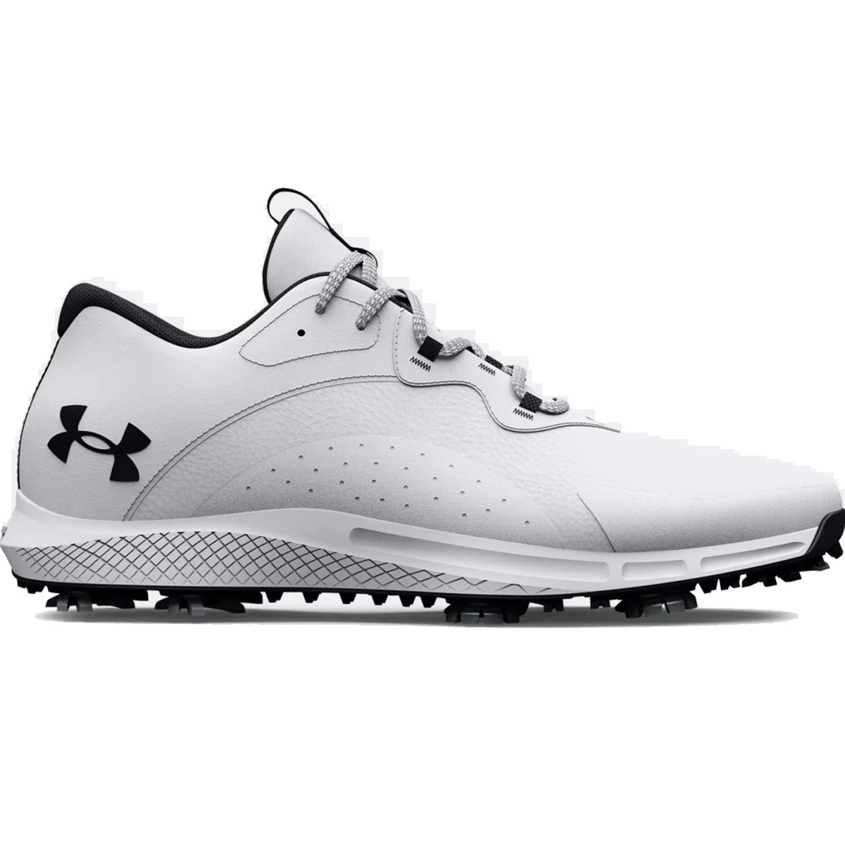 Product Image for Charged Draw 2 Wide Mens Golf Shoes White Mens UK 7 Wide White