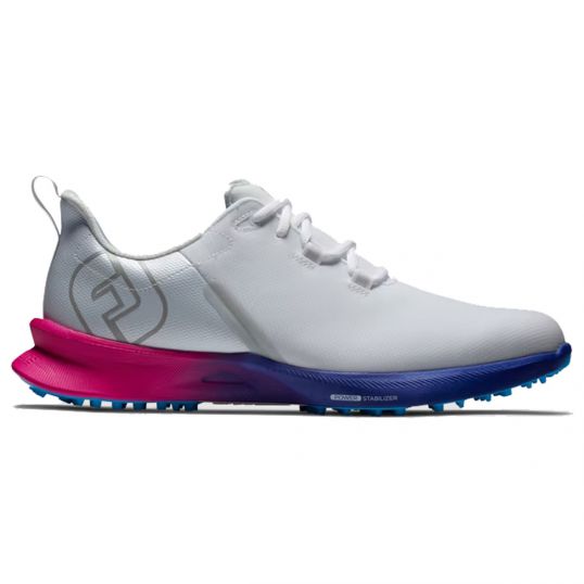 FJ Fuel Sport Mens Golf Shoes White/Pink/Blue