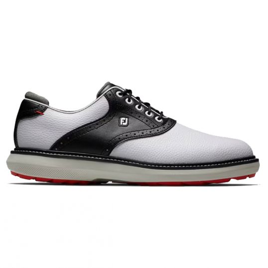 Tradition Spikeless Mens Golf Shoes White/Black/Grey