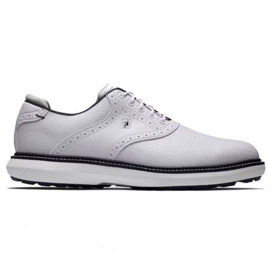 Tradition Spikeless Mens Golf Shoes White/White/Navy