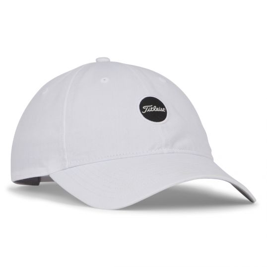 Montauk Lightweight Golf Cap Mens Adjustable White/Black