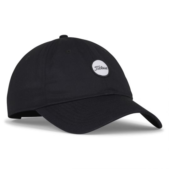 Montauk Lightweight Golf Cap Mens Adjustable Black/White