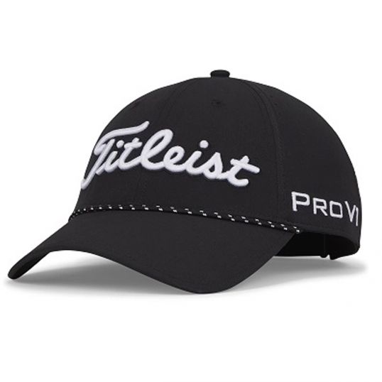 Tour Breezer Golf Cap Mens Adjustable Black/White