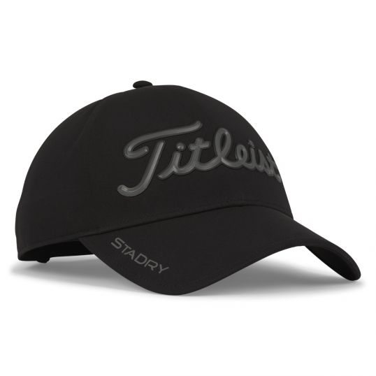 Players StaDry Golf Cap Mens Adjustable Black/Charcoal