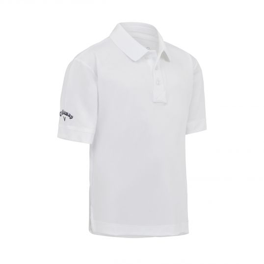 Microhex Junior Polo Bright White