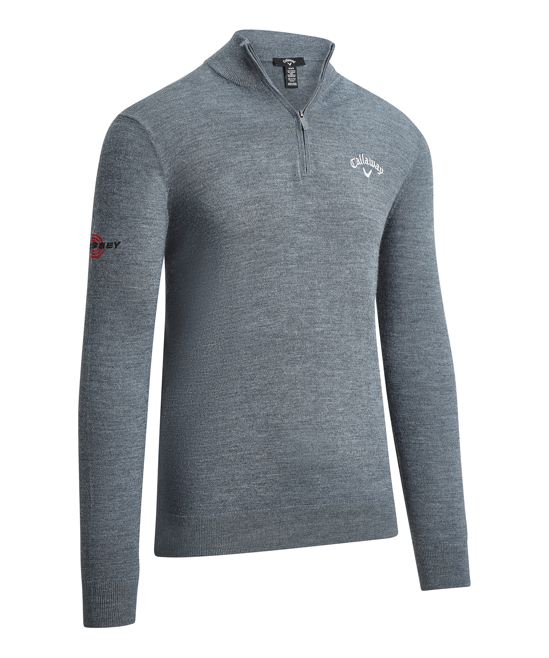 1 4 Zip Blended Merino Sweater Steel Heather