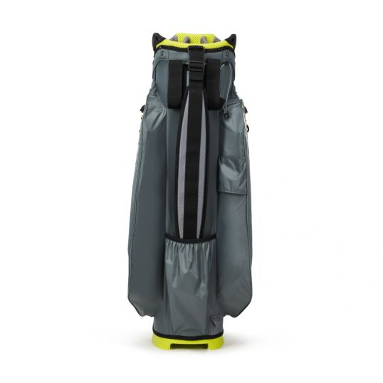 Chev Dry 14 Cart Bag Charcoal/Fluorescent Yellow