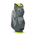 Chev Dry 14 Cart Bag Charcoal/Fluorescent Yellow