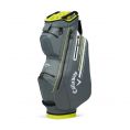 Chev Dry 14 Cart Bag Charcoal/Fluorescent Yellow