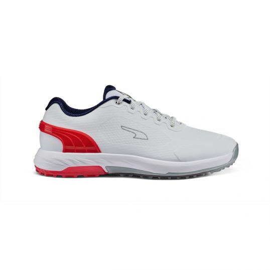 Alphacat Nitro Mens Golf Shoes White/Red/Blue