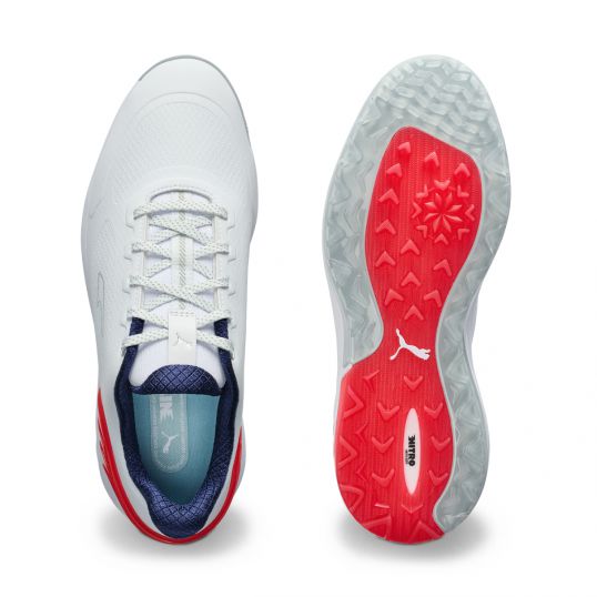 Alphacat Nitro Mens Golf Shoes White/Red/Blue