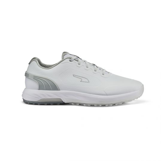 Alphacat Nitro Mens Golf Shoes Blue/White/Silver Mens UK 9.5 Standard White/High Rise/Silver