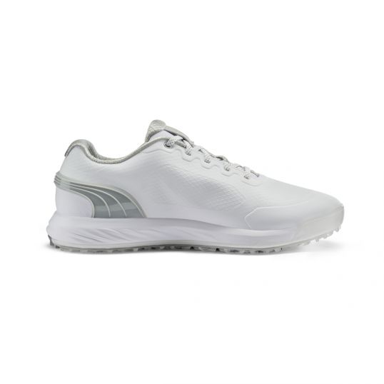 Alphacat Nitro Mens Golf Shoes Blue/White/Silver Mens UK 9.5 Standard White/High Rise/Silver