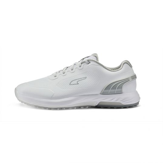 Alphacat Nitro Mens Golf Shoes Blue/White/Silver Mens UK 9.5 Standard White/High Rise/Silver