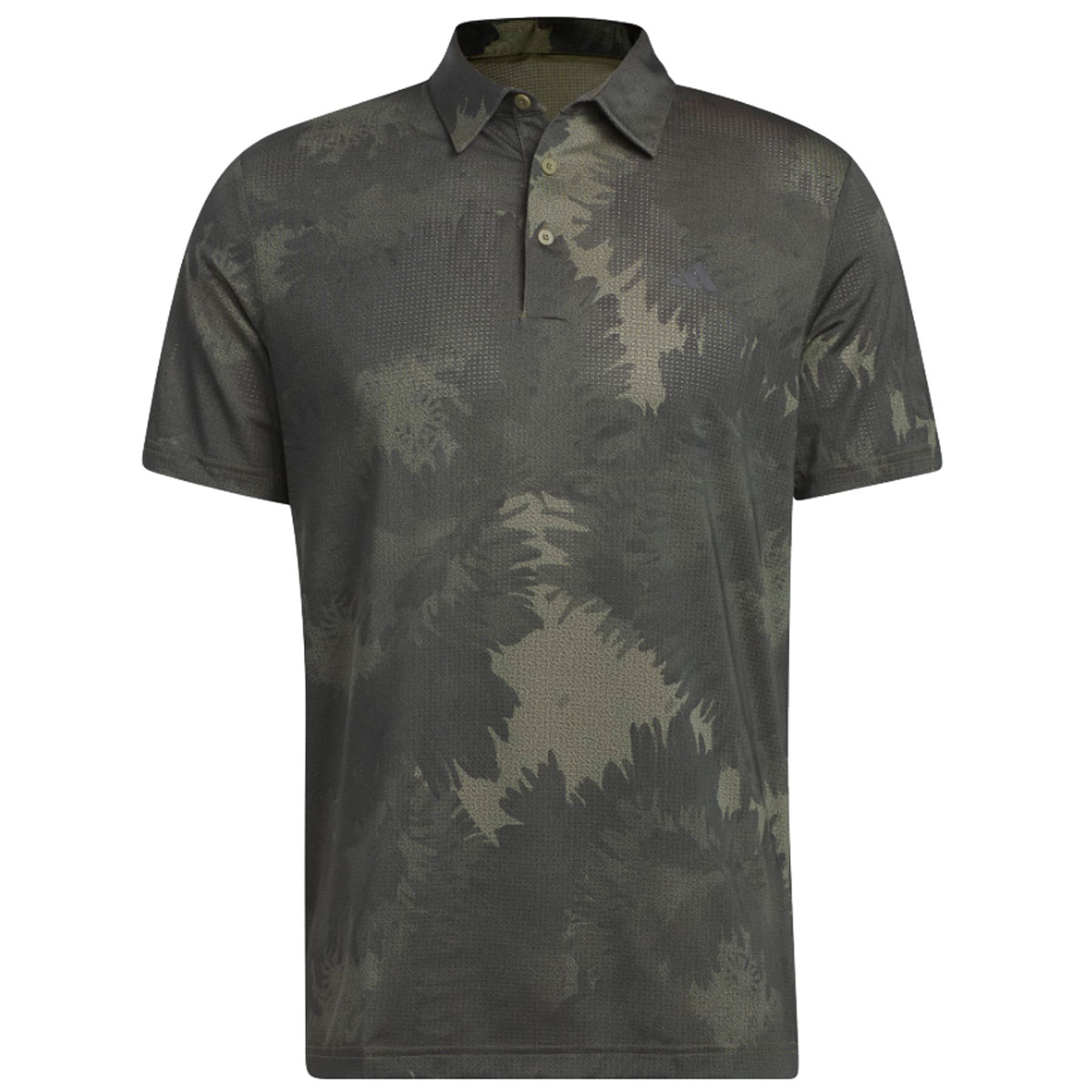 Product Image for Flower Mesh Polo Olive Strata/Black Mens Large Olive Strata/Black