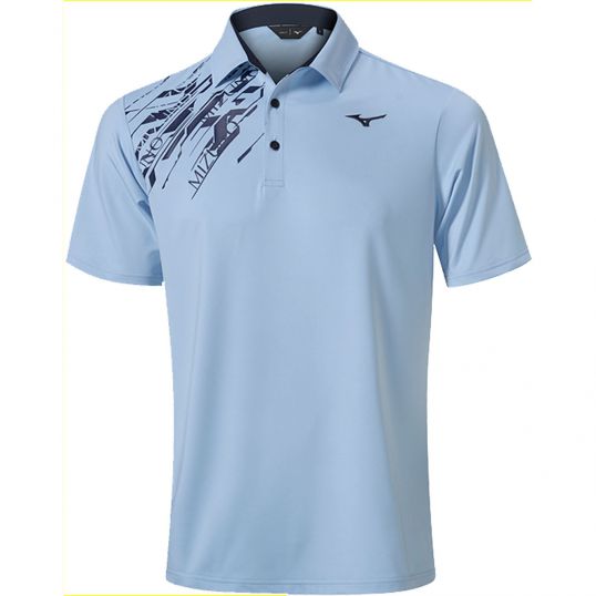 Elite Print Polo Dream Blue