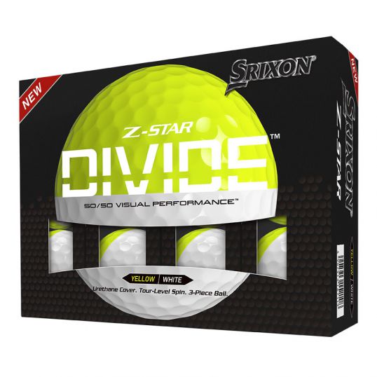 Z-Star Divide Golf Balls White/Yellow