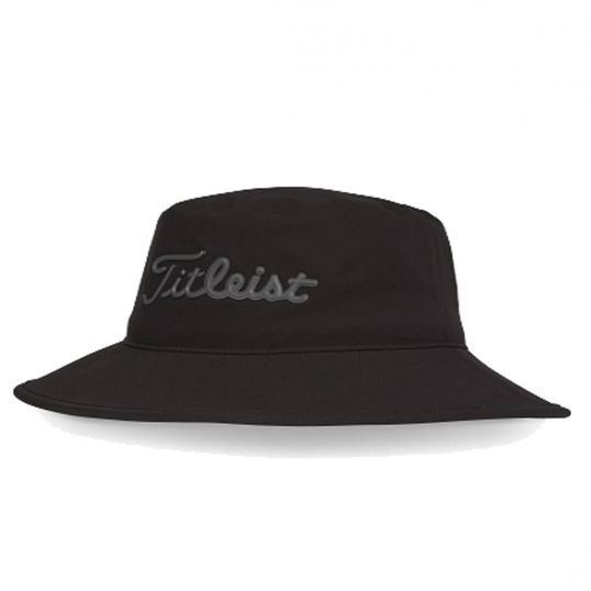 Players StaDry Bucket Hat Mens One Size Black/Charcoal
