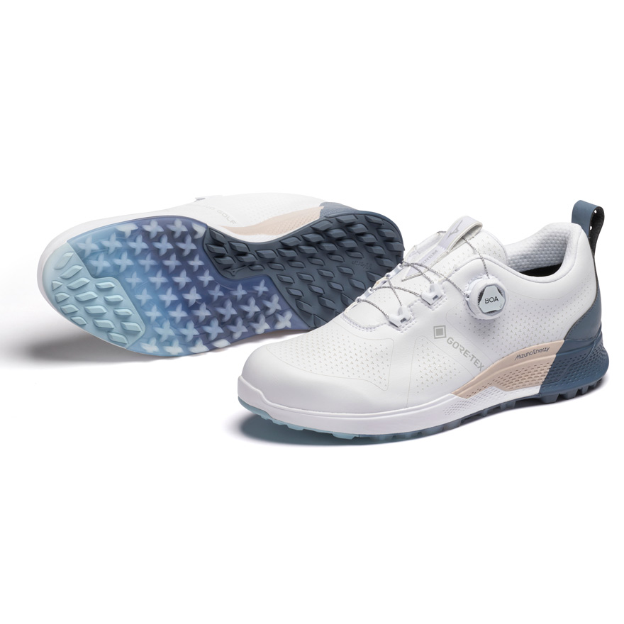 Product Image for Mizuno GENEM WG GTX BOA Mens Golf Shoes White/Navy Mens UK 11 Standard White/Navy