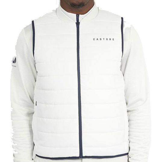 Quilted Gilet White